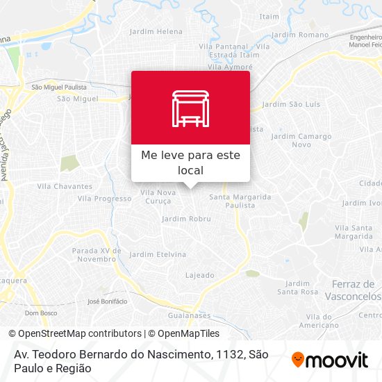 Av. Teodoro Bernardo do Nascimento, 1132 mapa