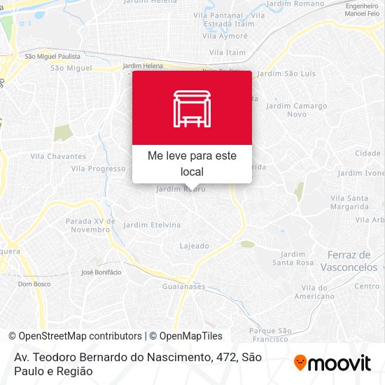 Av. Teodoro Bernardo do Nascimento, 472 mapa