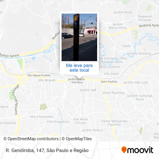 R. Gendiroba, 147 mapa