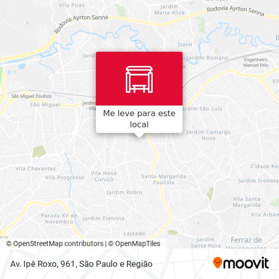 Av. Ipê Roxo, 961 mapa