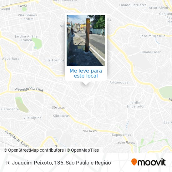 R. Joaquim Peixoto, 135 mapa