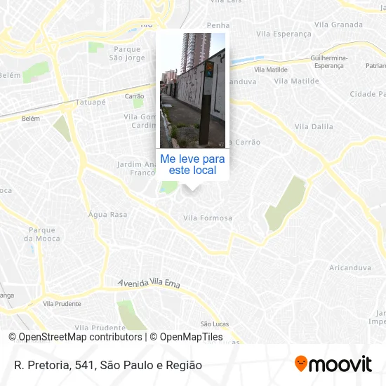 R. Pretoria, 541 mapa