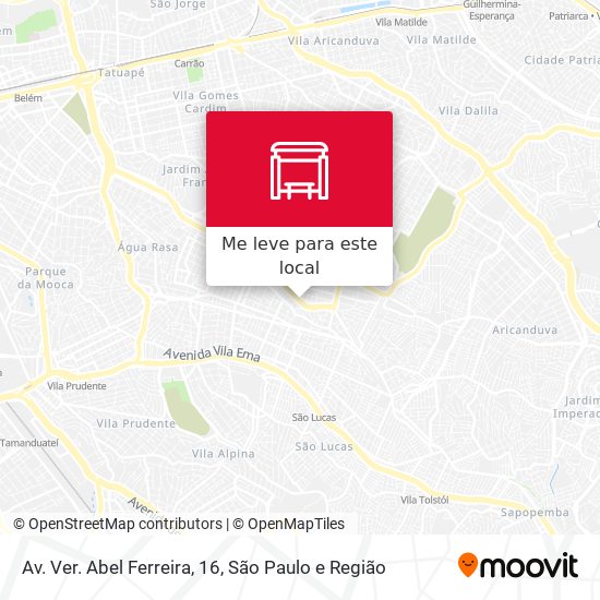 Av. Ver. Abel Ferreira, 16 mapa