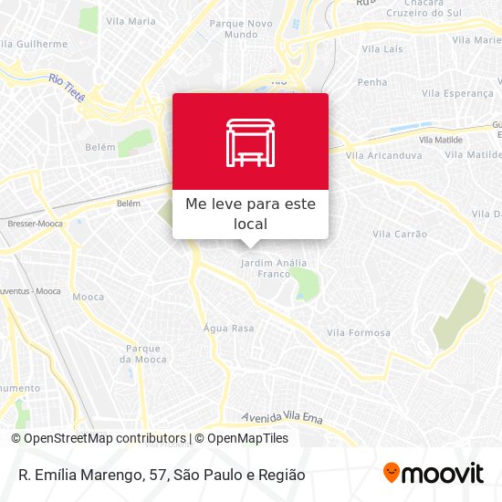 R. Emília Marengo, 57 mapa