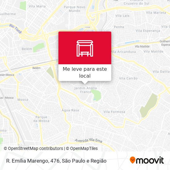 R. Emília Marengo, 476 mapa