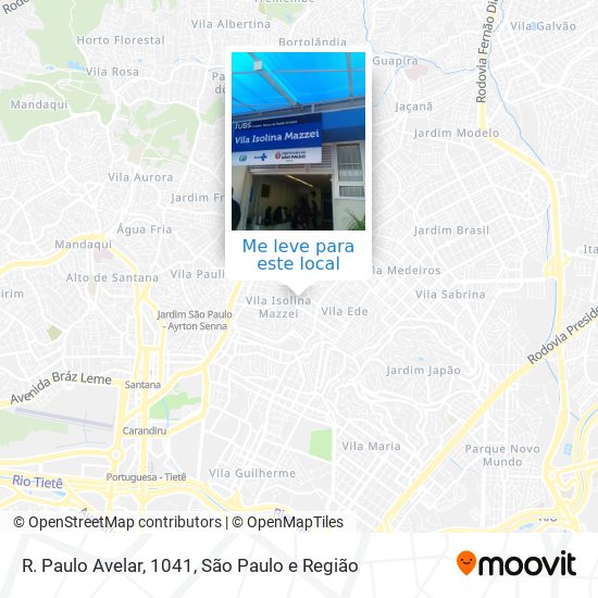 R. Paulo Avelar, 1041 mapa