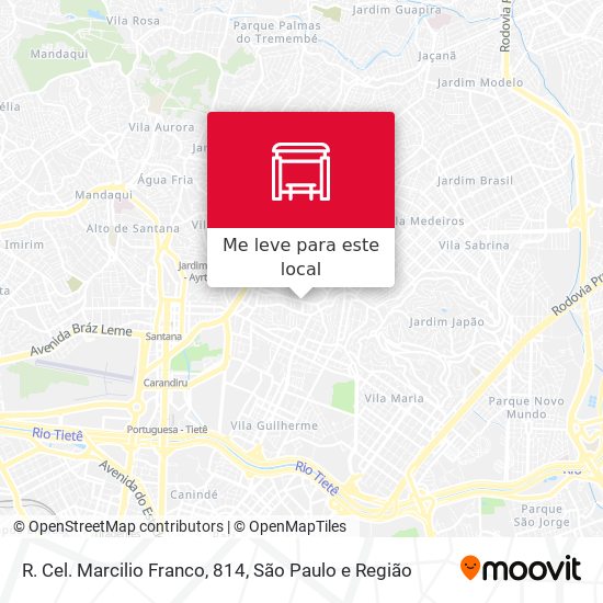 R. Cel. Marcilio Franco, 814 mapa