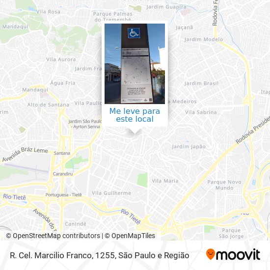 R. Cel. Marcilio Franco, 1255 mapa