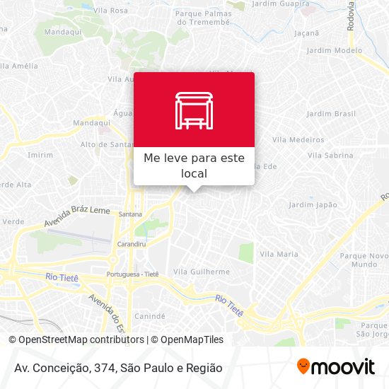 Av. Conceição, 374 mapa