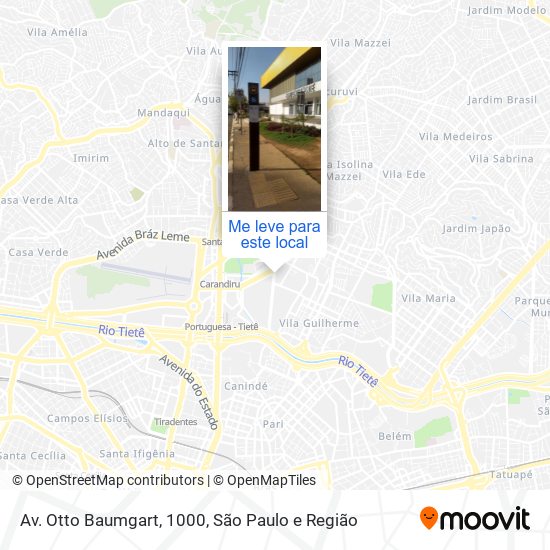 Av. Otto Baumgart, 1000 mapa