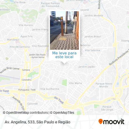 Av. Angelina, 533 mapa