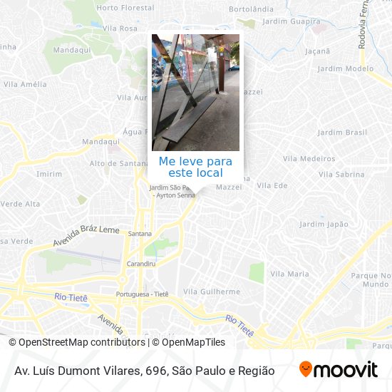 Av. Luís Dumont Vilares, 696 mapa