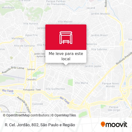 R. Cel. Jordão, 802 mapa