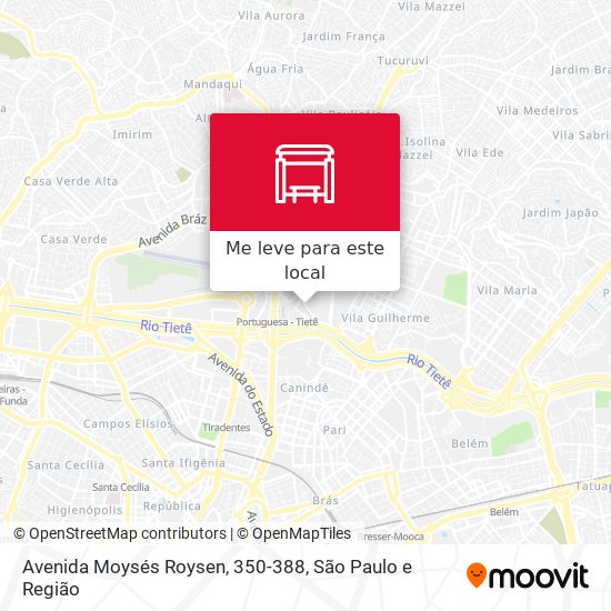 Avenida Moysés Roysen, 350-388 mapa