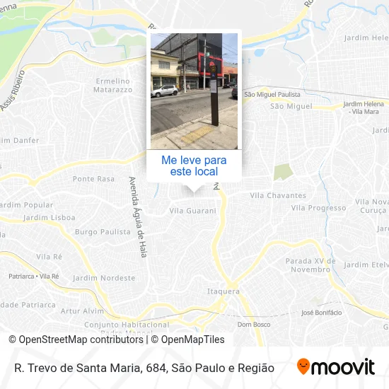 R. Trevo de Santa Maria, 684 mapa