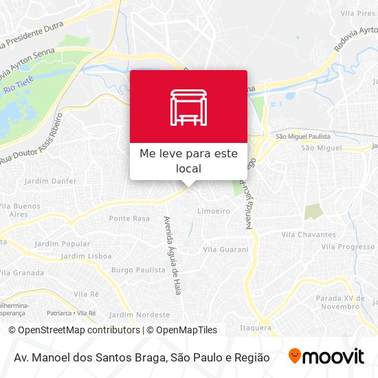 Av. Manoel dos Santos Braga mapa