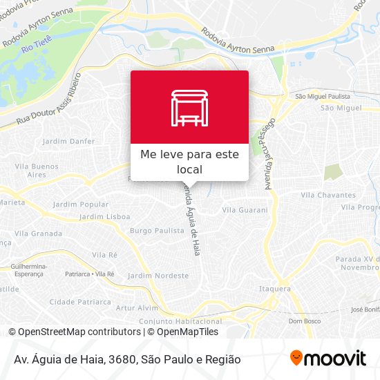 Av. Águia de Haia, 3680 mapa
