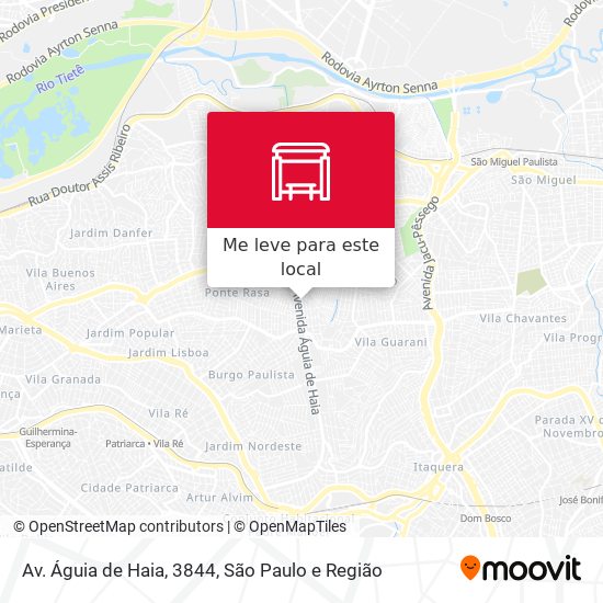 Av. Águia de Haia, 3844 mapa