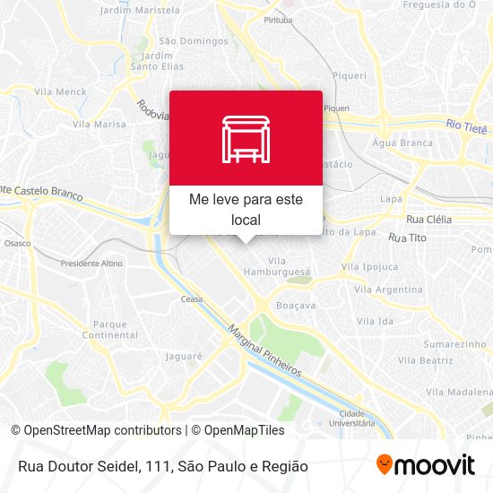 Rua Doutor Seidel, 111 mapa