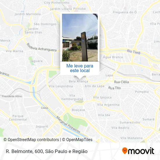 R. Belmonte, 600 mapa