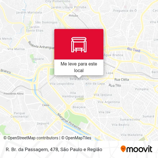 R. Br. da Passagem, 478 mapa