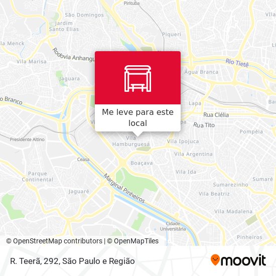 R. Teerã, 292 mapa