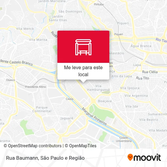 Rua Baumann mapa