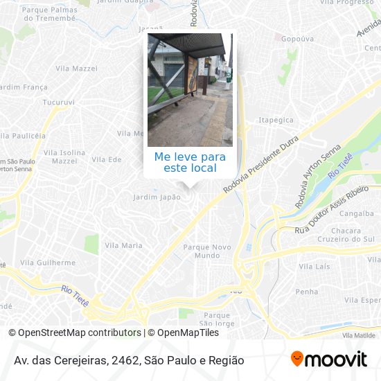 Av. das Cerejeiras, 2462 mapa