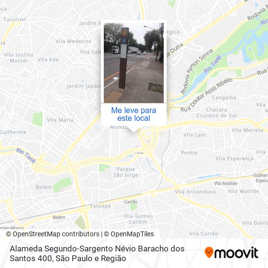 Alameda Segundo-Sargento Névio Baracho dos Santos 400 mapa