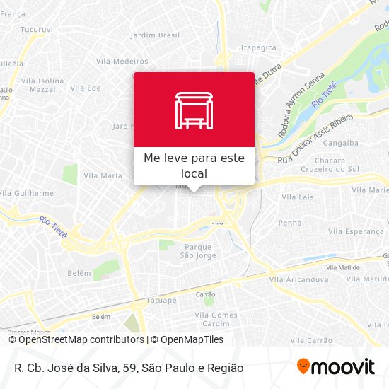 R. Cb. José da Silva, 59 mapa