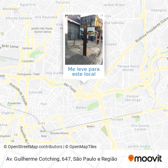 Av. Guilherme Cotching, 647 mapa