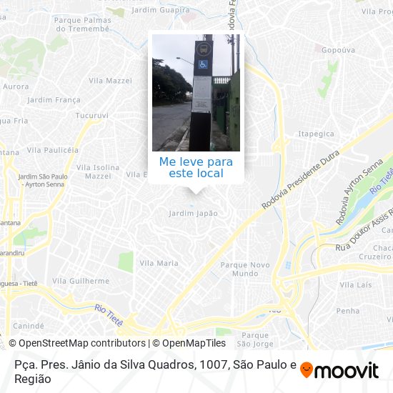 Pça. Pres. Jânio da Silva Quadros, 1007 mapa