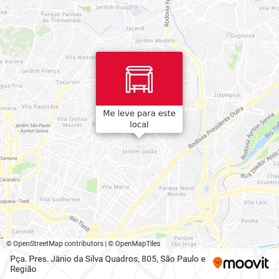 Pça. Pres. Jânio da Silva Quadros, 805 mapa