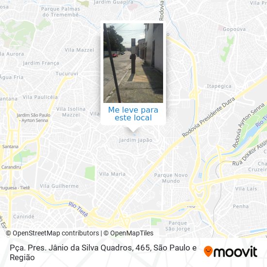 Pça. Pres. Jânio da Silva Quadros, 465 mapa