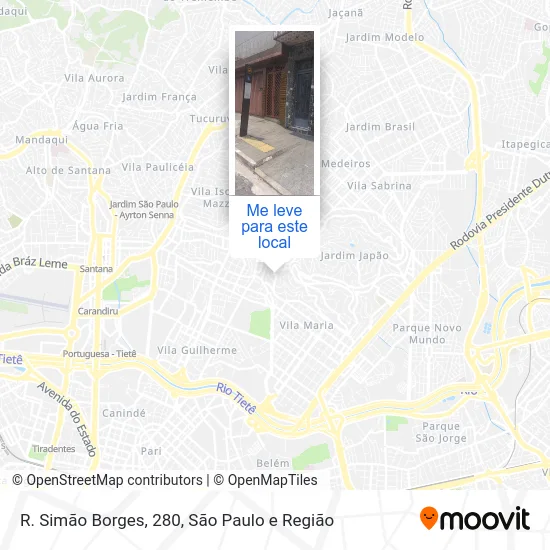 R. Simão Borges, 280 mapa