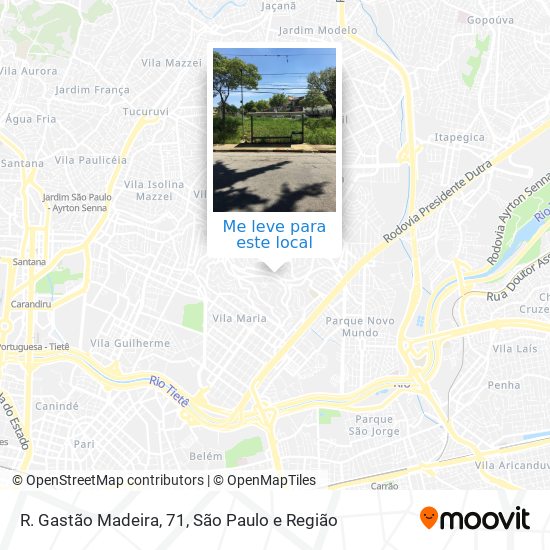 R. Gastão Madeira, 71 mapa