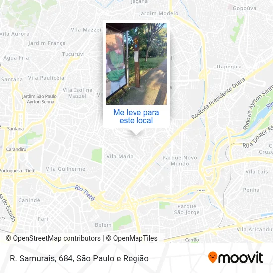 R. Samurais, 684 mapa