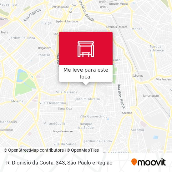 R. Dionísio da Costa, 343 mapa