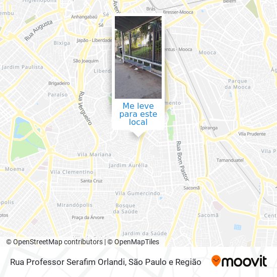 Rua Professor Serafim Orlandi mapa