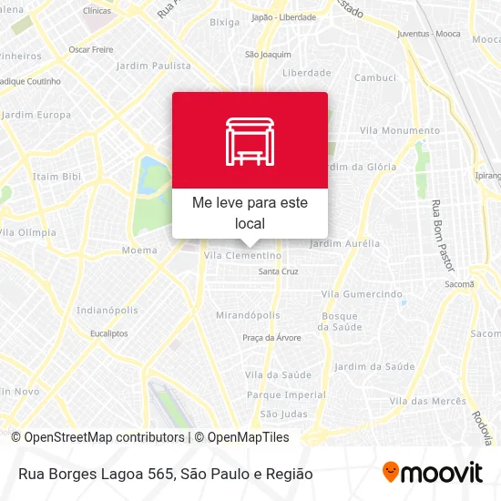 Rua Borges Lagoa 565 mapa
