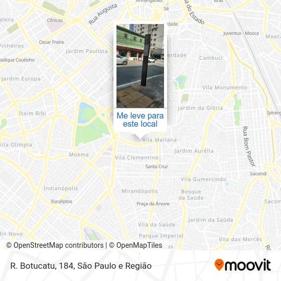 R. Botucatu, 184 mapa