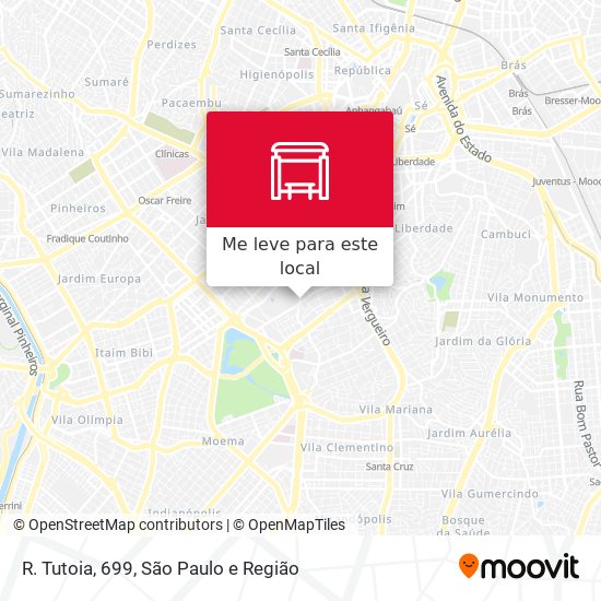 R. Tutoia, 699 mapa