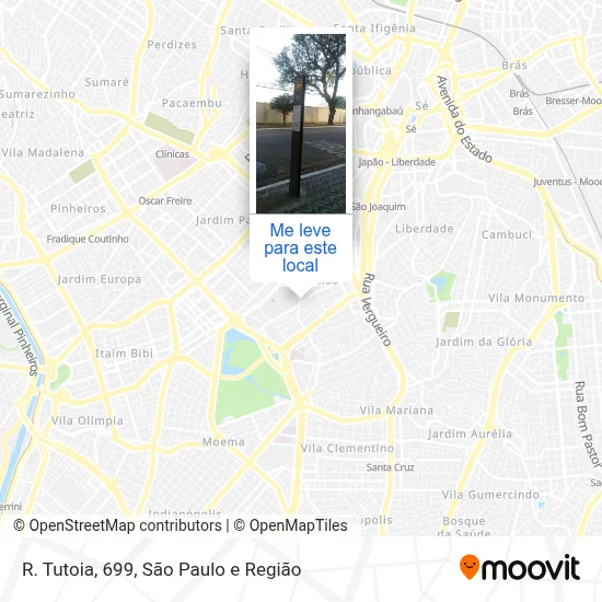 R. Tutoia, 699 mapa