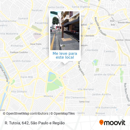 R. Tutoia, 642 mapa