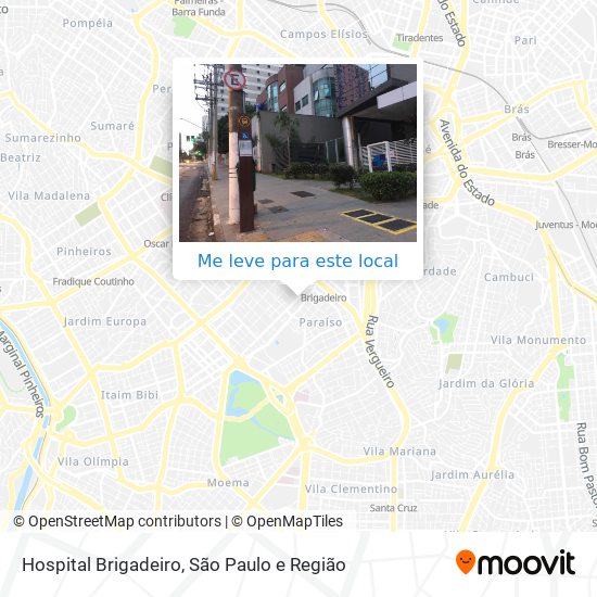 Hospital Brigadeiro mapa