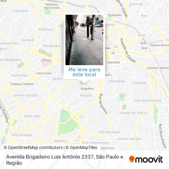 Avenida Brigadeiro Luís Antônio 2337 mapa