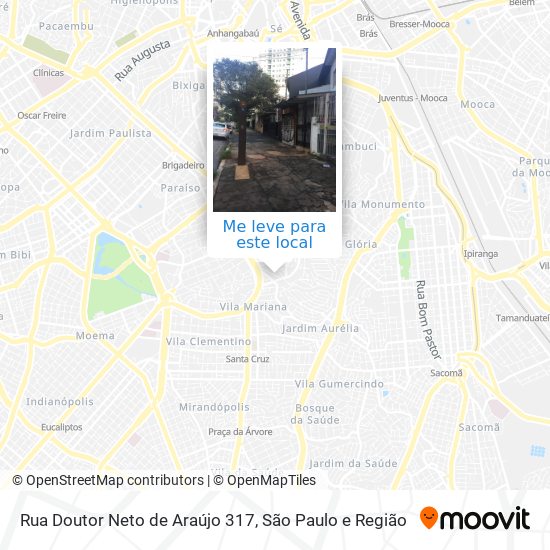 Rua Doutor Neto de Araújo 317 mapa