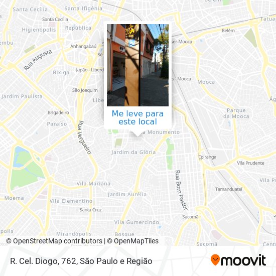 R. Cel. Diogo, 762 mapa