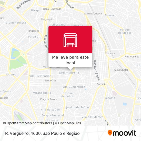 R. Vergueiro, 4600 mapa