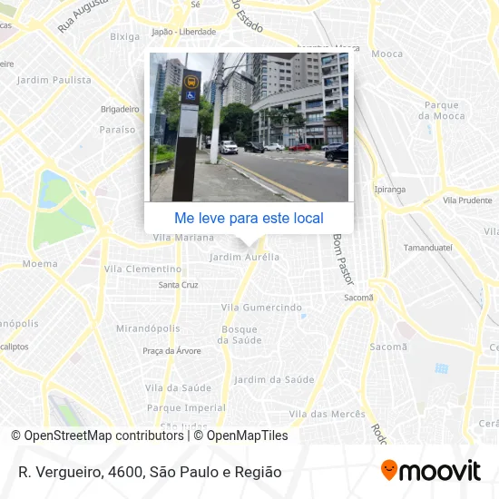 R. Vergueiro, 4600 mapa